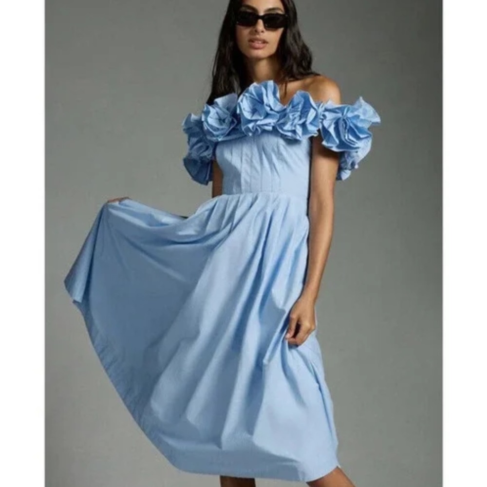 The Corina Ruffled Dress by Maeve
